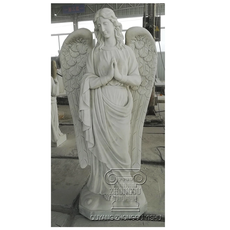 Marble Angel Stone Beautiful Granite Sculpture