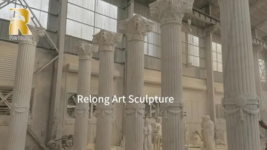 Grand pilier en pierre de haute qualité personnalisé pour l'extérieur, sculpture en granit, colonne grise, décoration de la maison