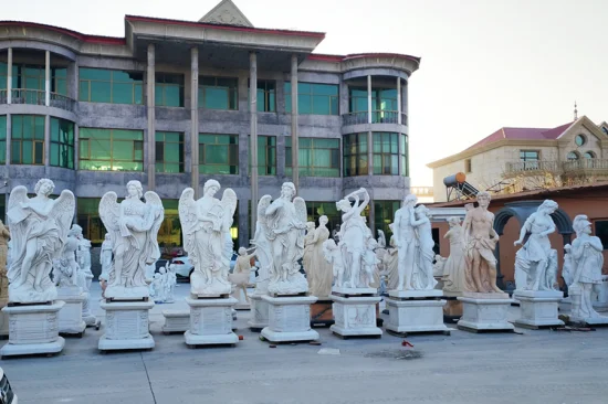 Grand pavillon de jardin extérieur en pierre naturelle sculpté à la main, belvédère en marbre à vendre