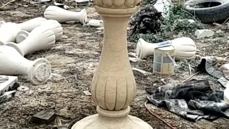 Colonne de piédestal de décoration de maison de granit de marbre de pierre